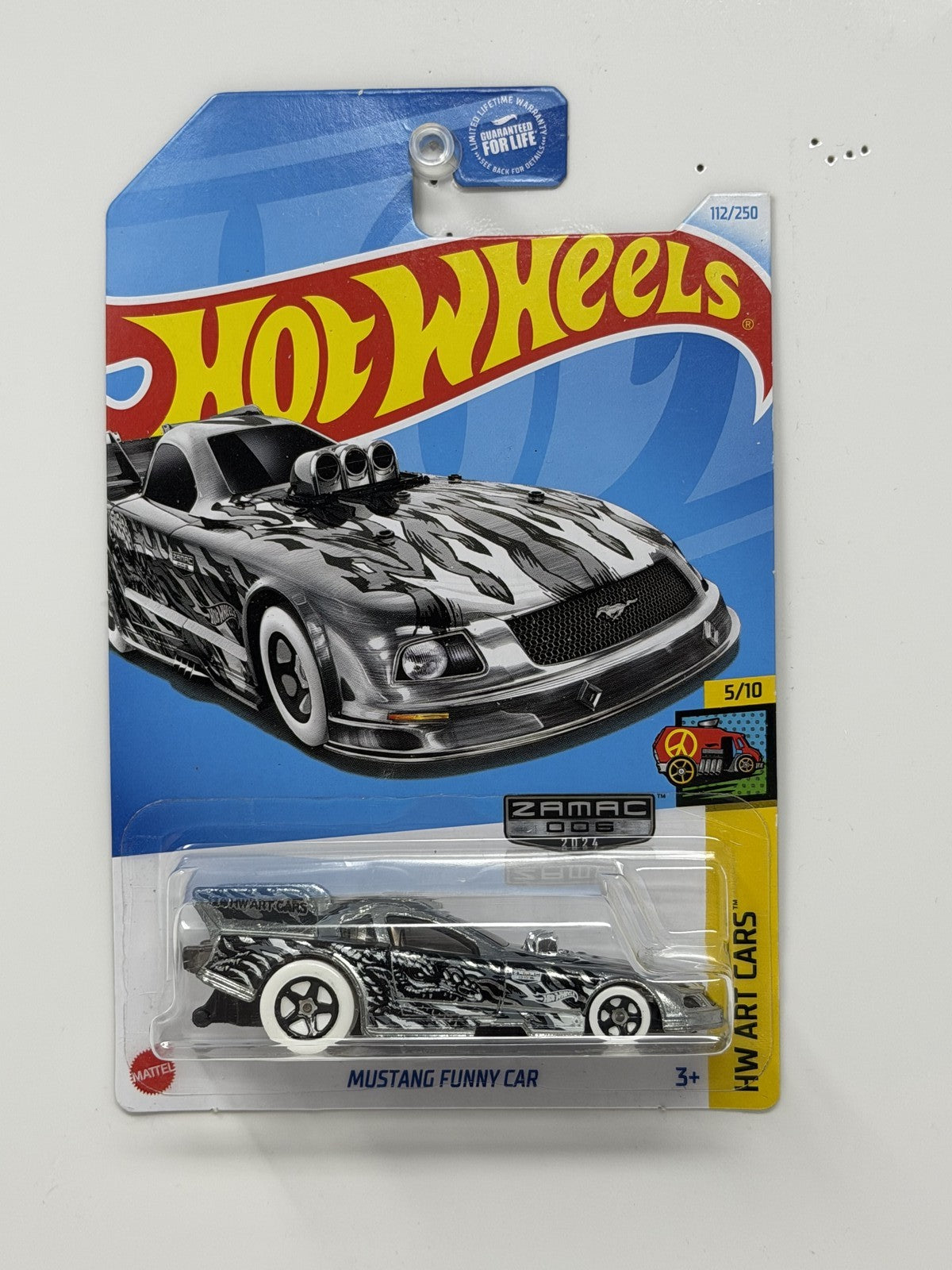 Hot Wheels ZAMAC HW Art Cars Mustang Funny Car 1:64 Diecast V2
