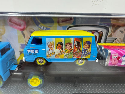 M2 Machines Auto Haulers 1965 Ford Econoline Delivery Van PEZ 164 Diecast Custom