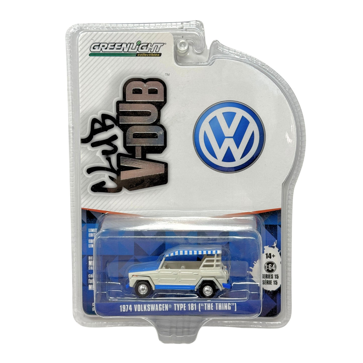 Greenlight Club V-Dub 1974 Volkswagen Type 181 The Thing 1:64 Diecast