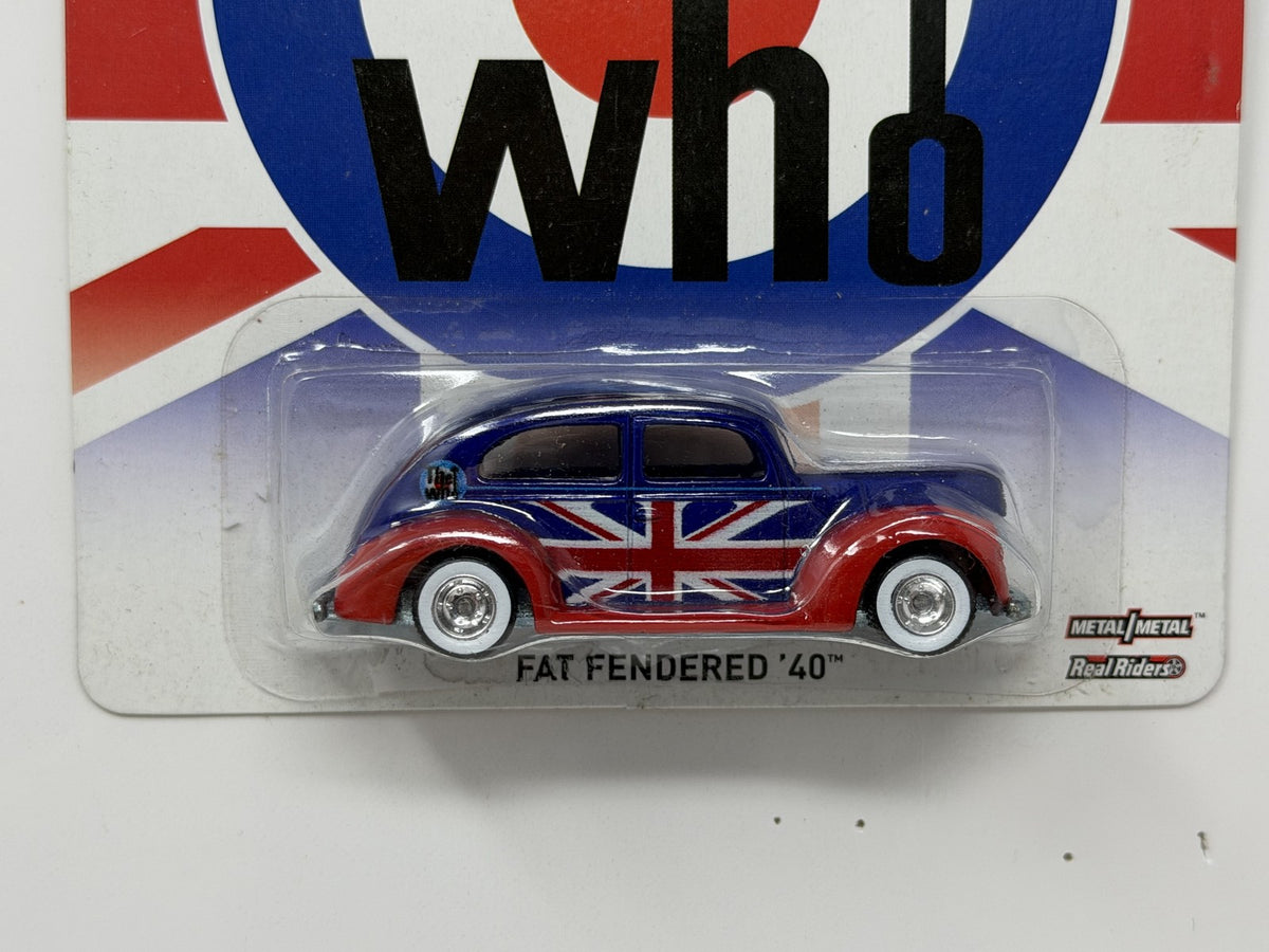 Hot Wheels The Who Fat Fendered '40 1:64 Diecast Real Riders