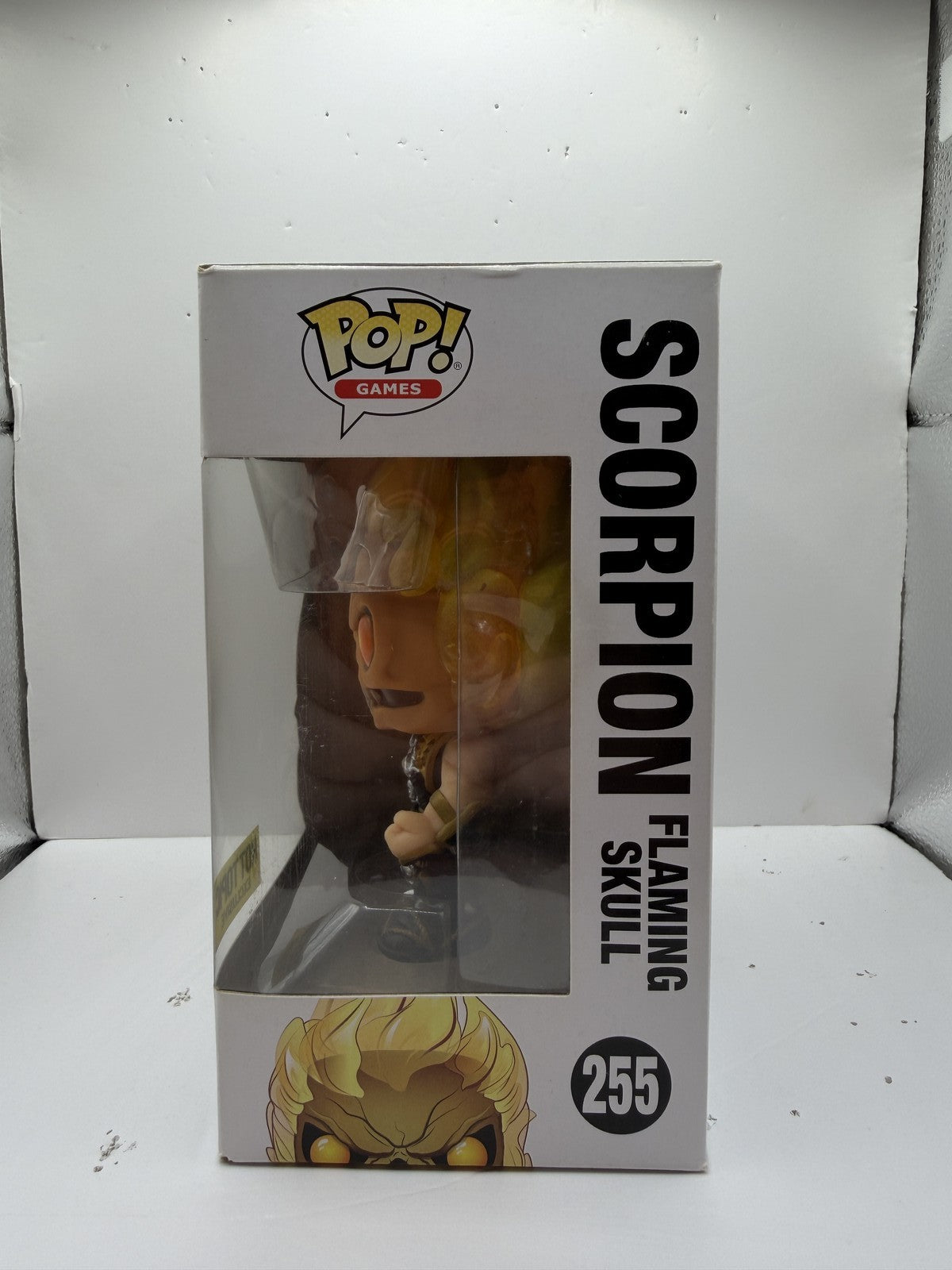 Funko Pop! Games Mortal Kombat X #255 Scorpion Flaming Skull Hot Topic Vinyl Figure