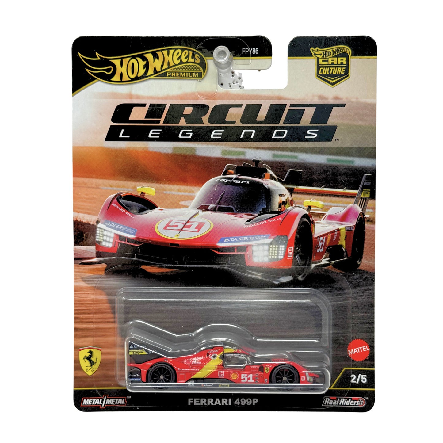 Hot Wheels Premium Circuit Legends Ferrari 499P 1:64 Diecast