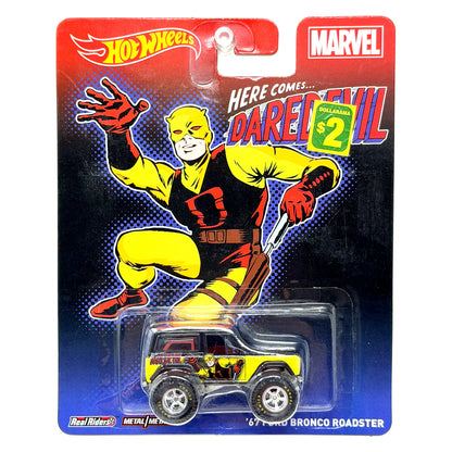 Hot Wheels Marvel Daredevil 1967 Ford Bronco Roadster 1:64 Real Riders