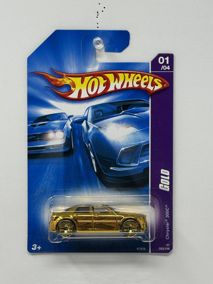 Hot Wheels Gold Chrysler 300C 1:64 Diecast Gold