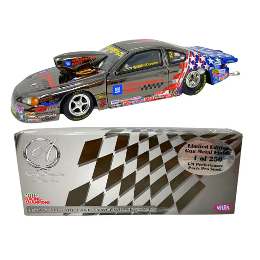 Racing Champions NHRA Warren Johnson Pontiac Pro Stock Gun Metal 1:24 Diecast