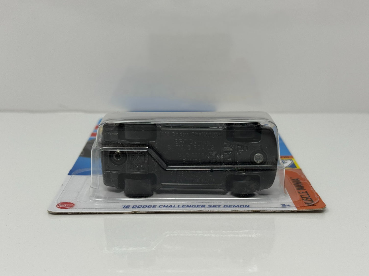 Hot Wheels Muscle Mania 2018 Dodge Challenger SRT Demon 1:64 Diecast Black V2