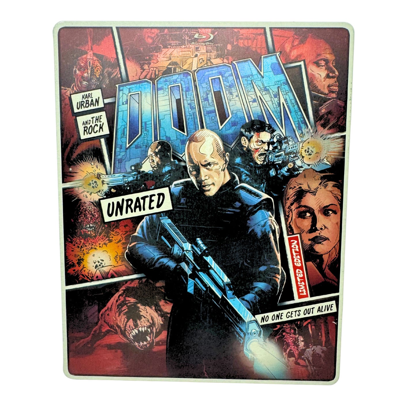 Doom (Blu-ray) Steelbook Dwayne Johnson Sci-Fi Good Condition!!!