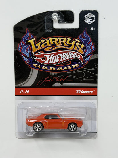Hot Wheels Larry's Garage 1969 Chevrolet Camaro Orange 1:64 Diecast Real Riders