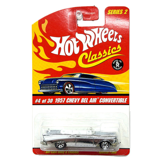 Hot Wheels Classics Series 2 1957 Chevy Bel Air Convertible 1:64 Diecast Chrome