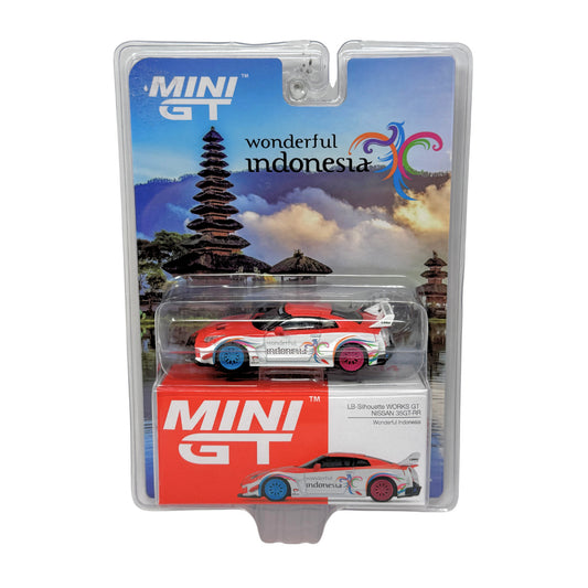 Mini GT LB-Silhouette Works Nissan 35GT-RR Wonderful Indonesia 1:64 Diecast