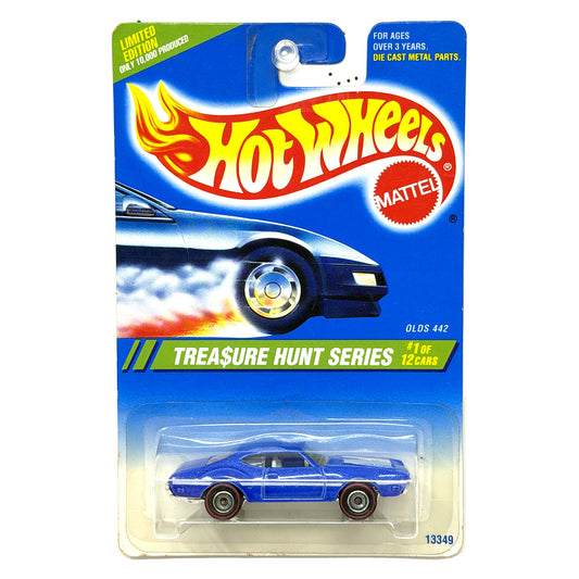 Hot Wheels 1995 Treasure Hunt Series Oldsmobile 442 1:64 Diecast Blue