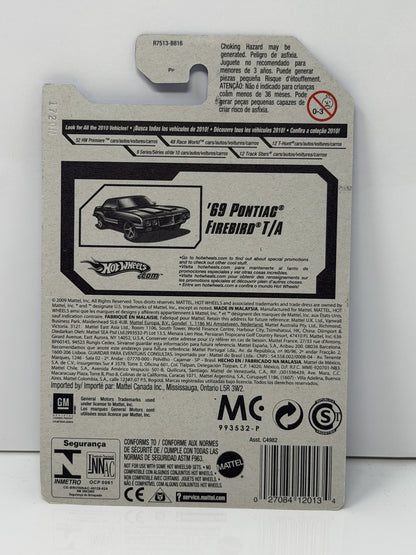 Hot Wheels Muscle Mania 1969 Pontiac Firebird T/A 1:64 Diecast Teal V2