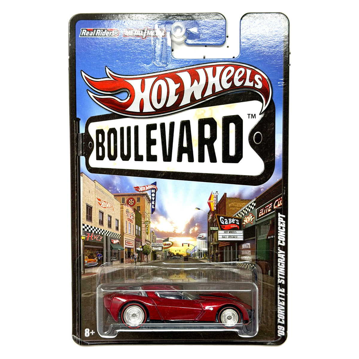 Hot Wheels Boulevard 2009 Corvette Stingray Concept 1:64 Diecast Real Riders