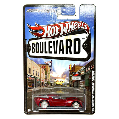 Hot Wheels Boulevard 2009 Corvette Stingray Concept 1:64 Diecast Real Riders