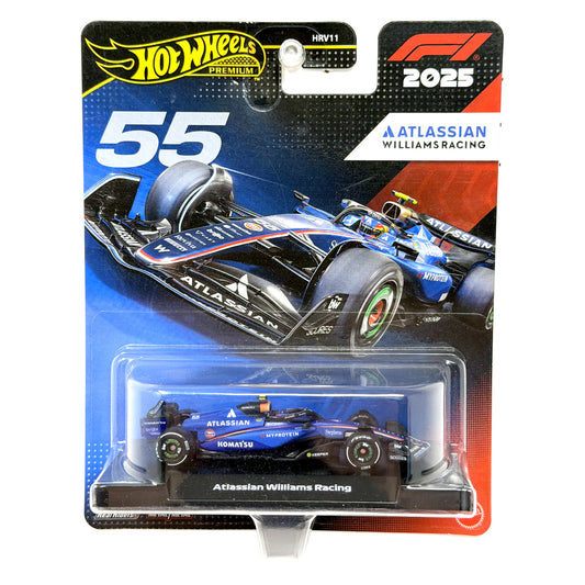 Hot Wheels Premium Formula 1 Atlassian Williams Racing #55 1:64 Diecast