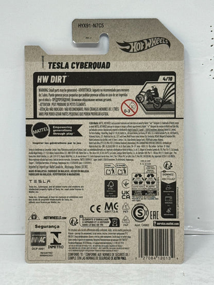 Hot Wheels Dirt Tesla Cyberquad 1:64 Diecast Black