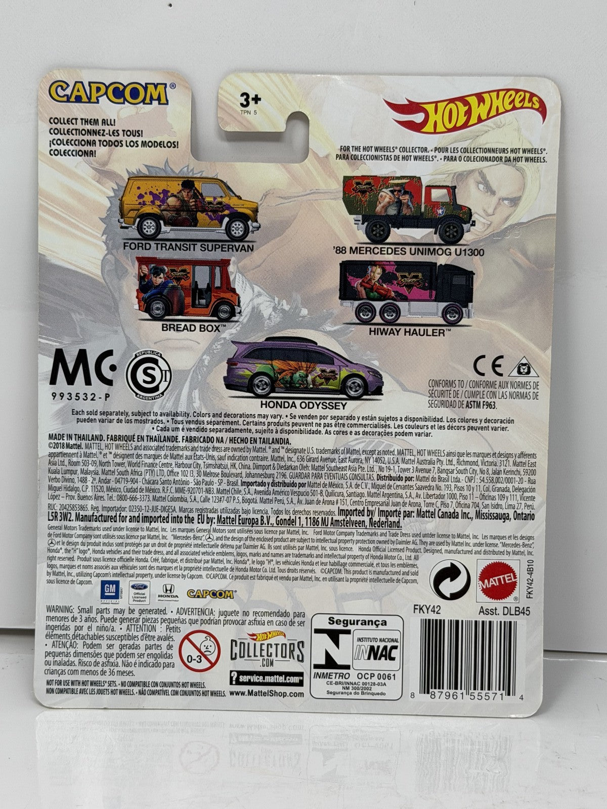 Hot Wheels Street Fighter V Ford Transit Supervan 1:64 Diecast Real Riders