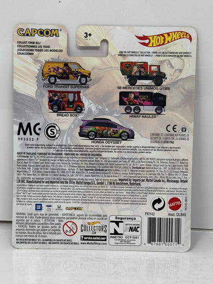 Hot Wheels Street Fighter V Ford Transit Supervan 1:64 Diecast Real Riders