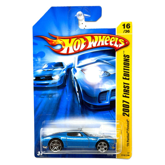 Hot Wheels 2007 First Editions 1970 Pontiac Firebird 1:64 Diecast Blue