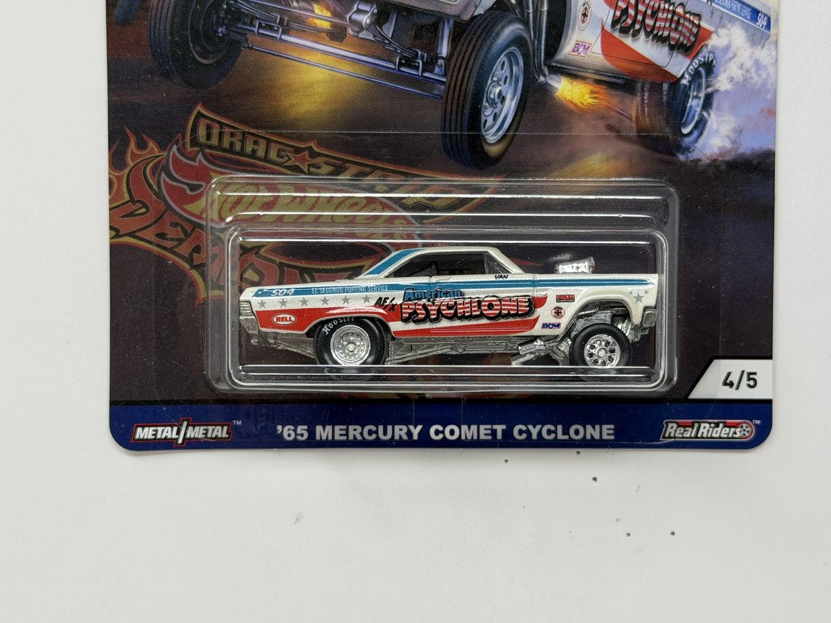 Hot Wheels Drag Strip Demons 1965 Mercury Comet Cyclone 1:64 Diecast Real Riders