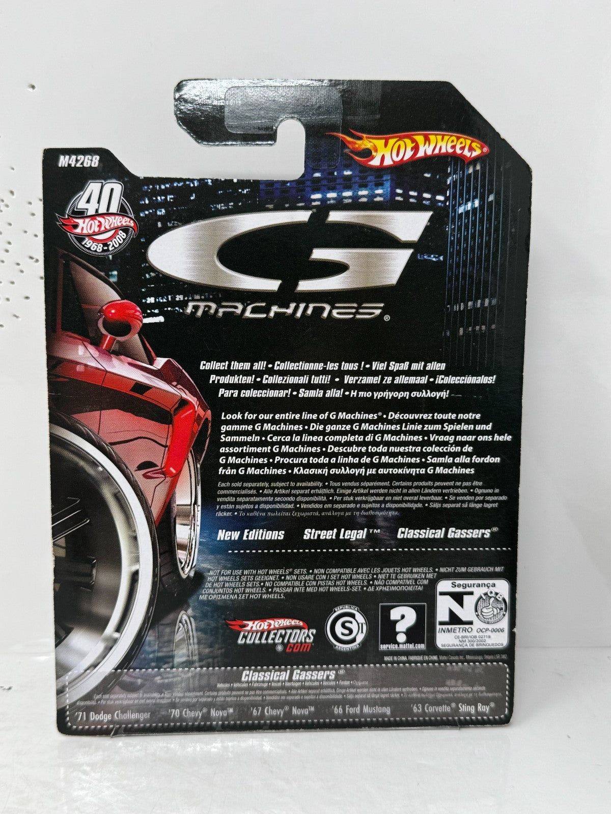 Hot Wheels G Machines 1966 Ford Mustang Gasser 1:50 Diecast