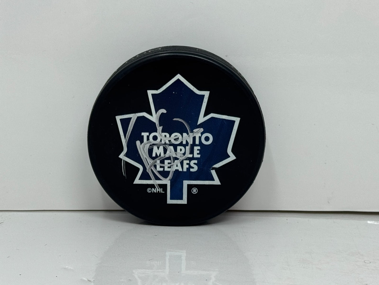 Tuukka Rask Toronto Maple Leafs Signed NHL Autograph Puck Silver Auto