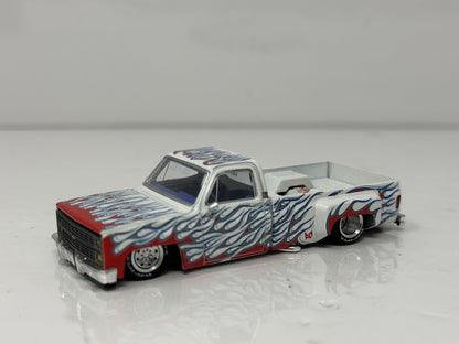 Kaido House MINI GT Chevrolet Silverado Dually On Fire V2 1:64 Diecast