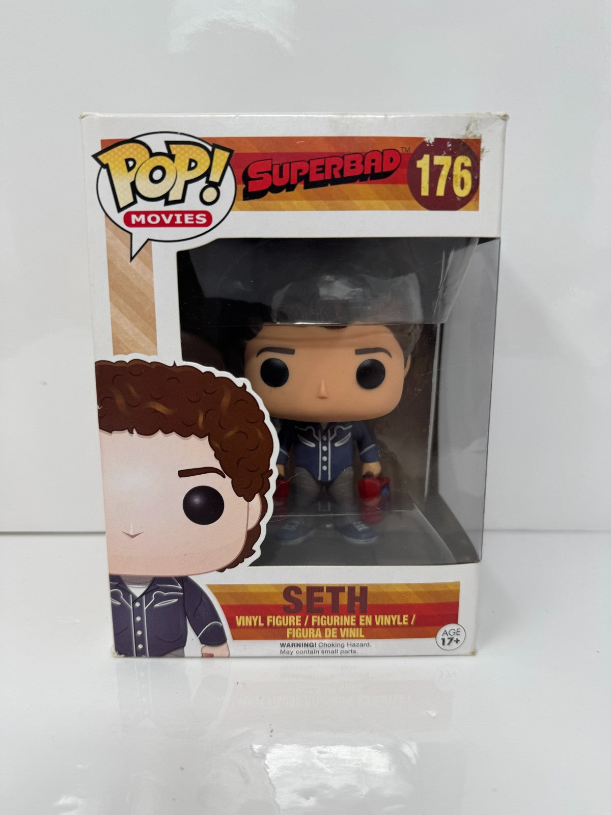 Funko Pop! Movies Superbad #176 Seth Vinyl Figure Damaged Box