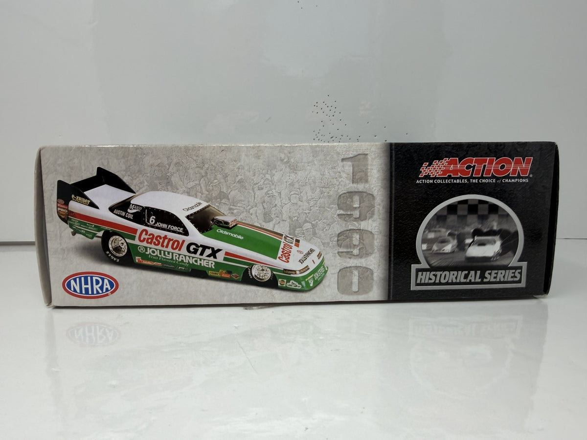 Action NHRA Historical John Force 1990 Oldsmobile Chrome 1 of 390 1:24 Diecast