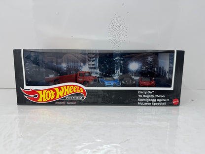 Hot Wheels Premium Hyper Cars 4-Pack Collector Diorama Set 1:64 Diecast
