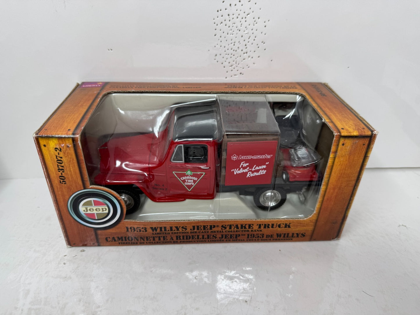 Liberty Classics Canadian Tire 1953 Willys Jeep Stake Truck 1:24 Diecast
