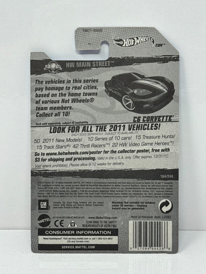 Hot Wheels HW Main Street Chevy C6 Corvette Police 1:64 Diecast Factory Sealed