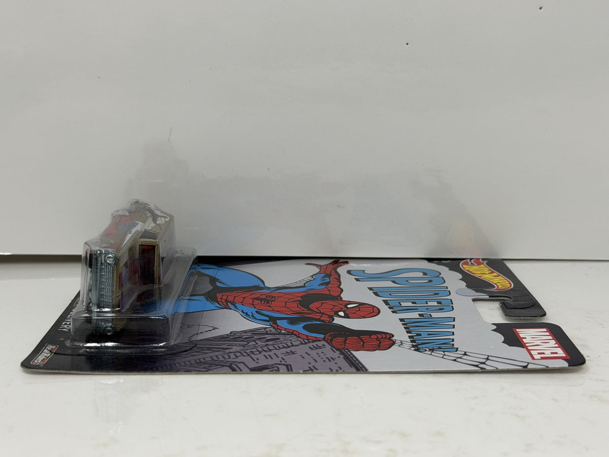 Hot Wheels Marvel Spider-Man 1964 Chevy Nova Delivery 1:64 Diecast Real Riders