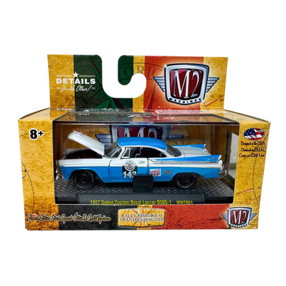 M2 Machines 1957 Dodge Custom Royal Lancer Rally Historico 1:64 Diecast