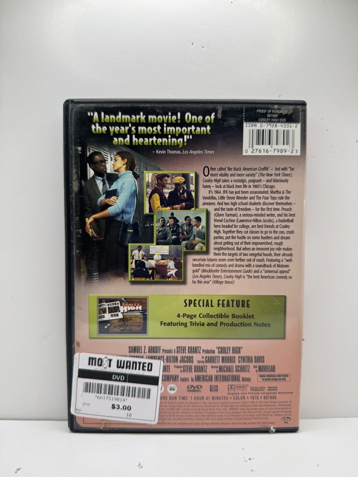 Cooley High (DVD) Glynn Turman Drama