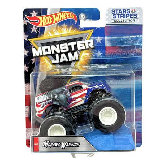Hot Wheels Monster Jam Stars and Stripes Mohawk Warrior 1:64 Diecast