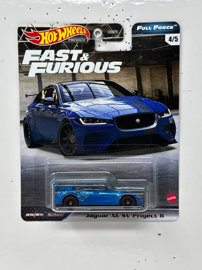 Hot Wheels Premium Fast & Furious Jaguar XE SV Project 8 1:64 Diecast