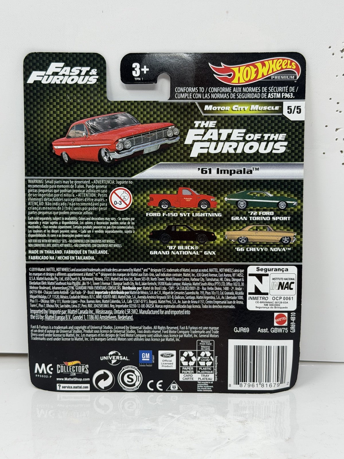 Hot Wheels Premium Fast & Furious 1961 Chevrolet Impala 1:64 Diecast
