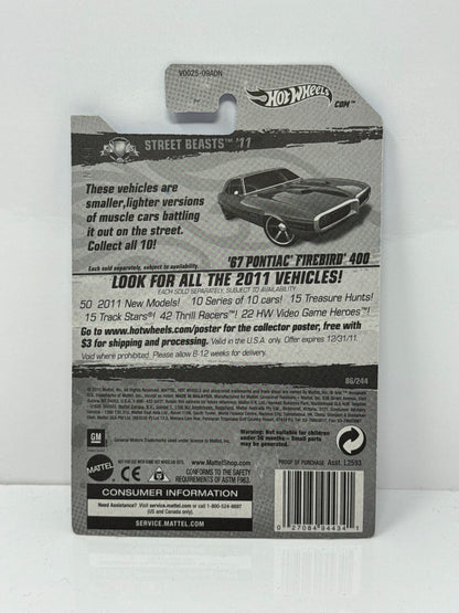 Hot Wheels Street Beasts 1967 Pontiac Firebird 400 1:64 Diecast Factory Sealed