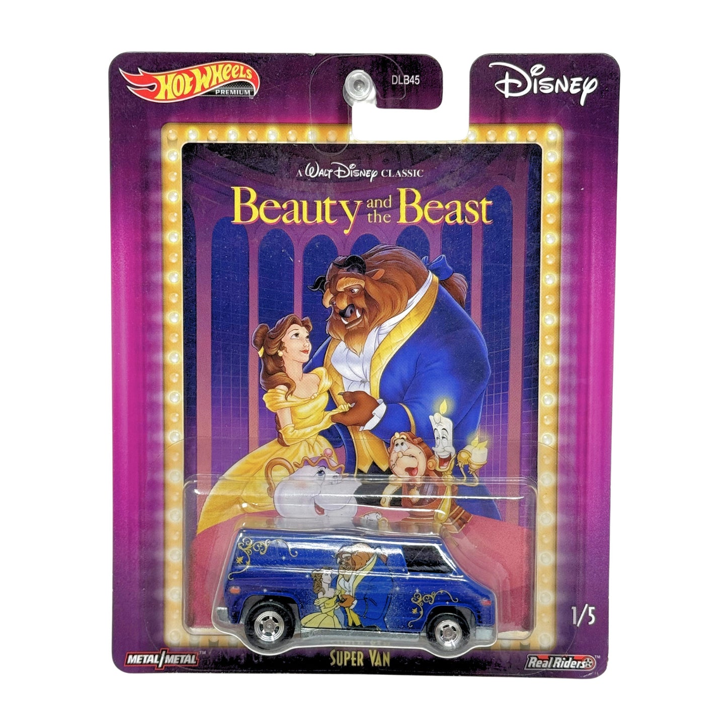Hot Wheels Premium Disney Beauty and the Beast Super Van 1:64 Diecast