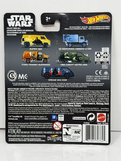 Hot Wheels Premium Star Wars Ford Transit Supervan 1:64 Diecast Real Riders