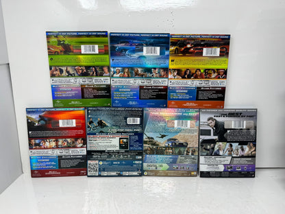 Fast & Furious 1-7 Blu-ray Movie Collection Vin Diesel Paul Walker Set