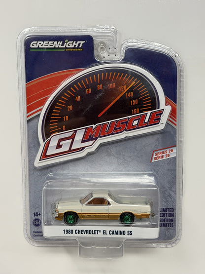 Greenlight GL Muscle 1980 Chevrolet El Camino CHASE 1:64 Diecast Green Machine