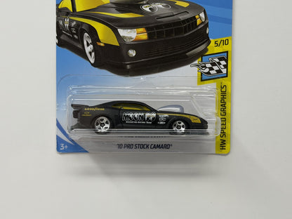 Hot Wheels Speed Graphics 2010 Chevy Pro Stock Camaro 1:64 Diecast Moon Eyes V2