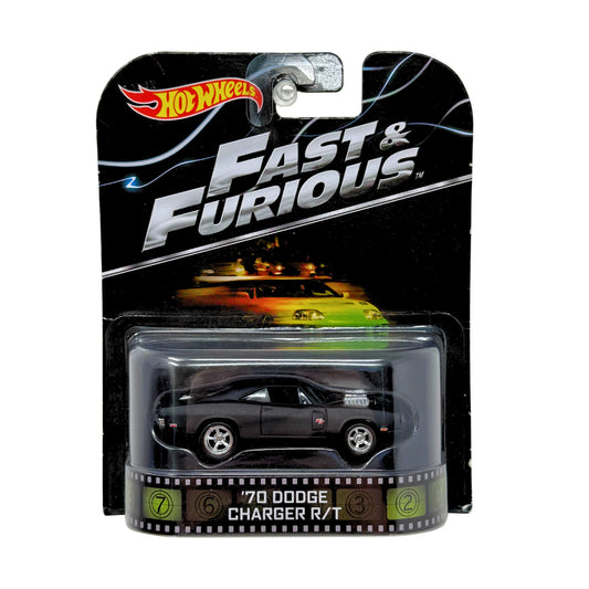 Hot Wheels Retro Entertainment 1970 Dodge Charger RT Fast & Furious 1:64 Diecast