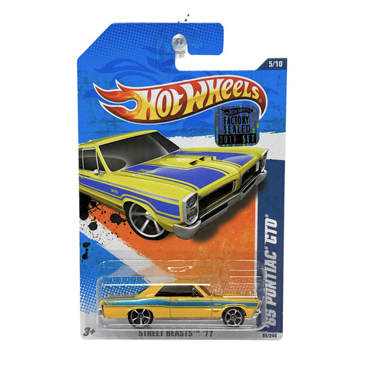 Hot Wheels Street Beasts 1965 Pontiac GTO 1:64 Diecast Factory Sealed