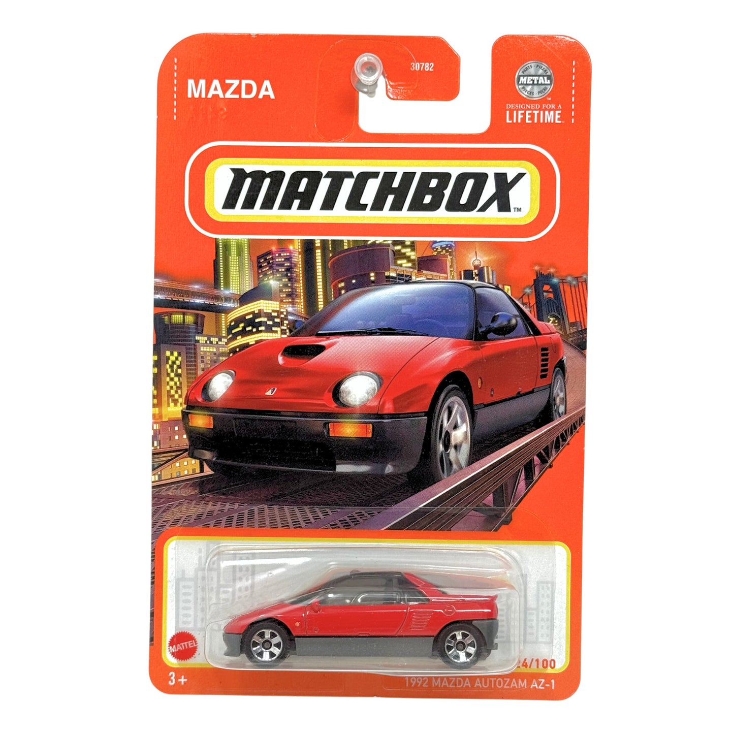 Matchbox 1992 Mazda Autozam AZ-1 1:64 Diecast Red