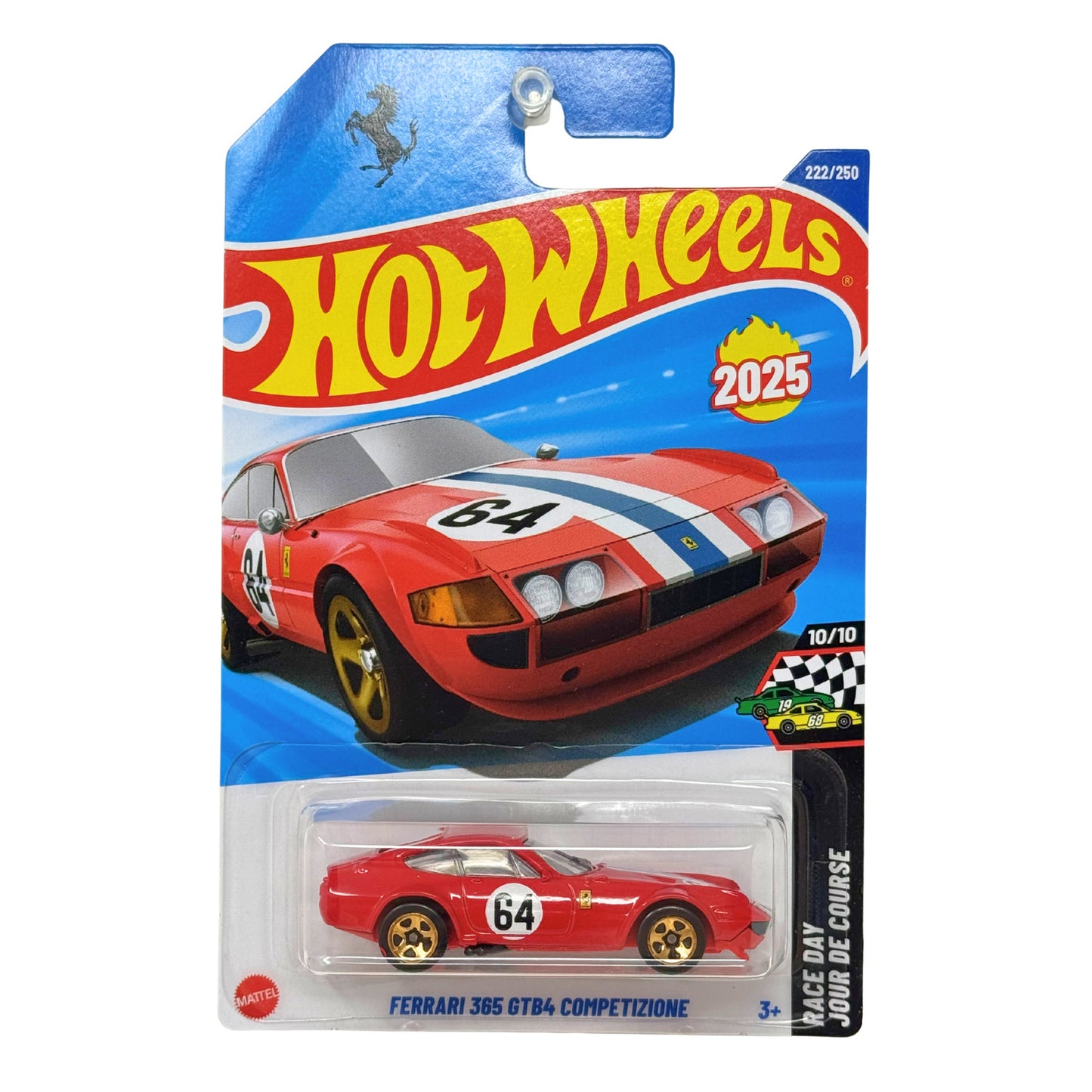 Hot Wheels Ferrari 365 GTB4 Competizione Race Day 1:64 Diecast