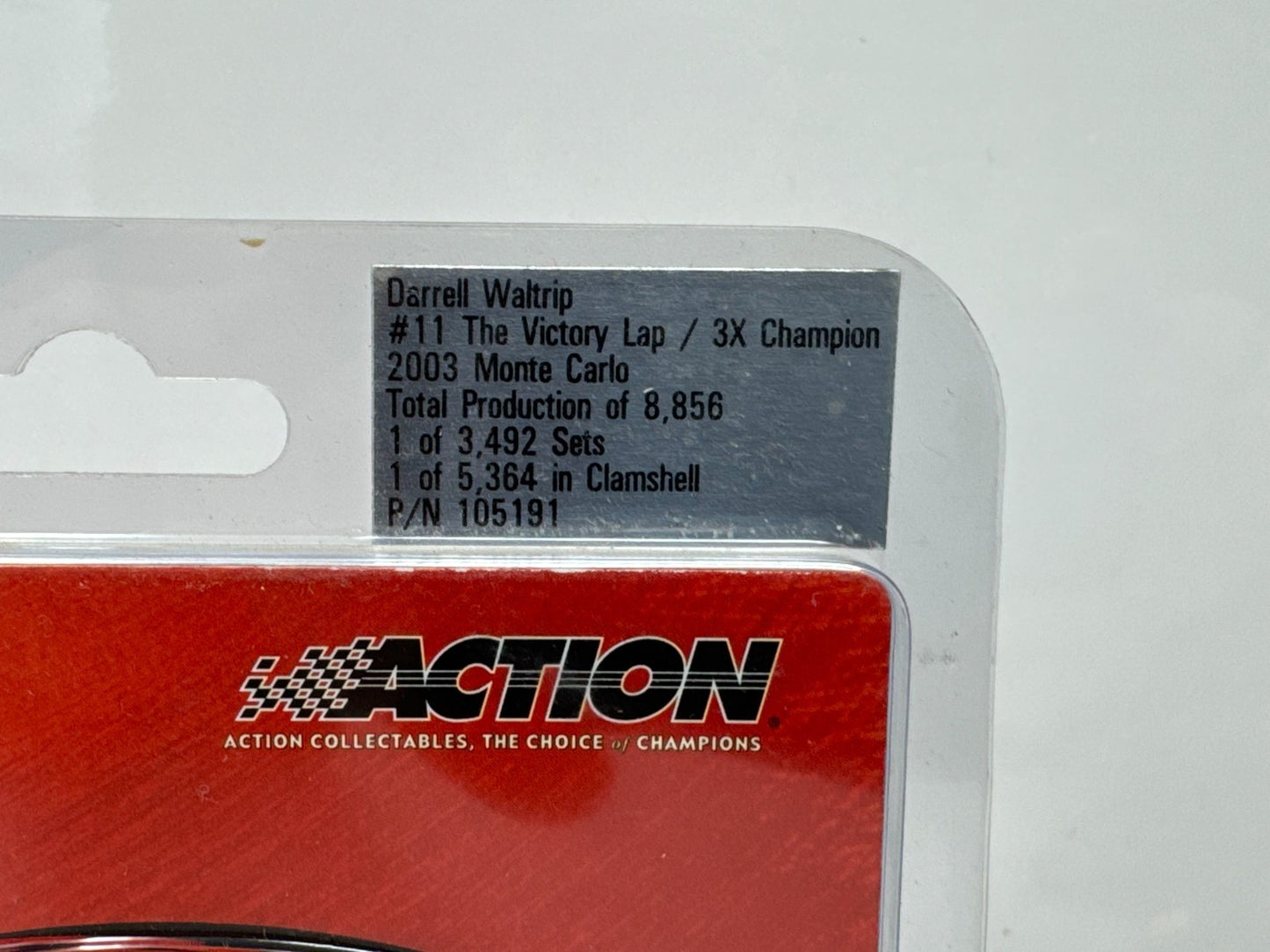 Action Nascar #11 Darrell Waltrip Victory Lap Champion Monte Carlo 1:64 Diecast