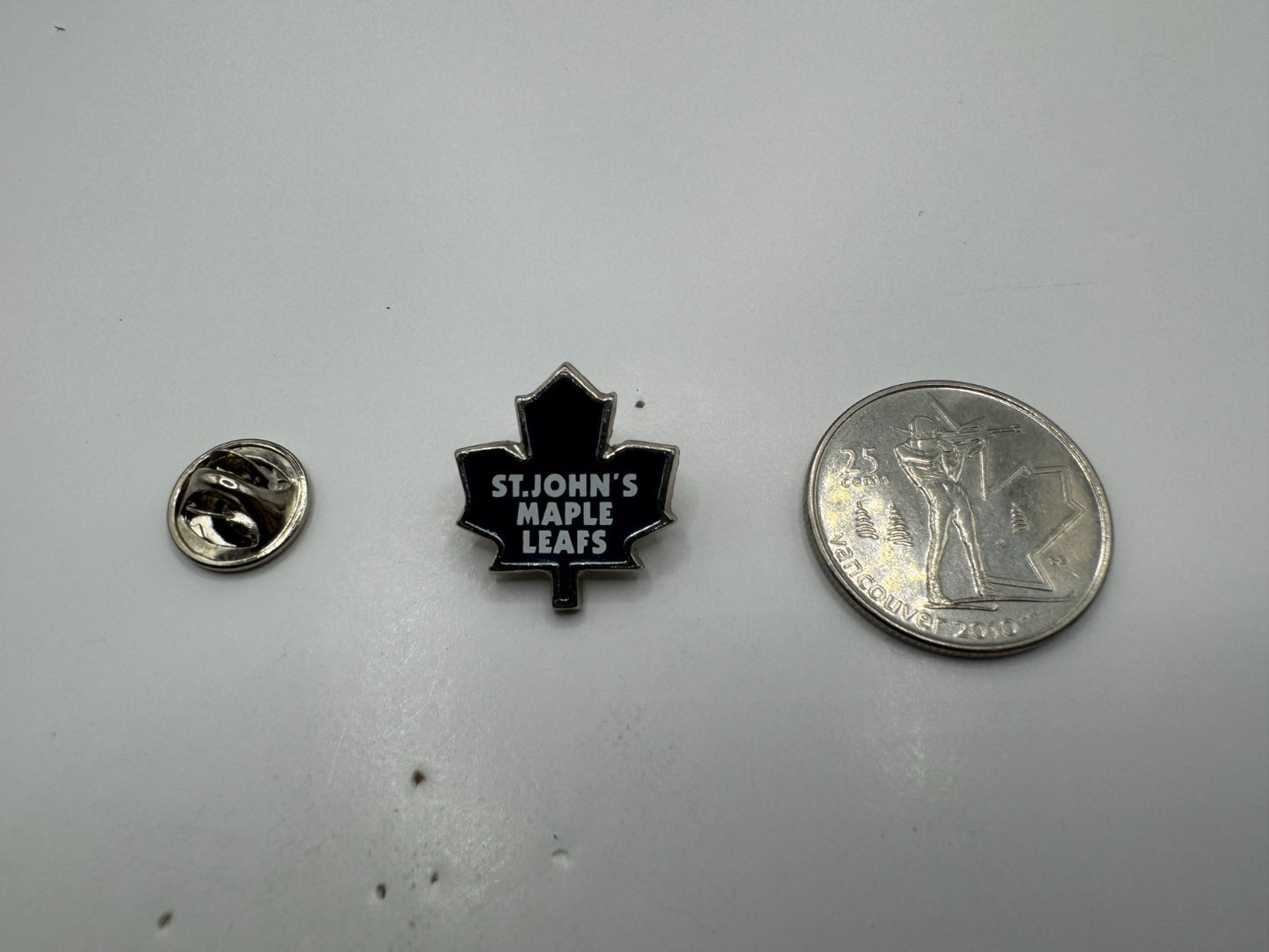 St. John's Maple Leafs Team Logo AHL Hockey Lapel Pin